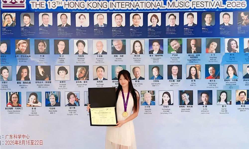 Bac Ninh’s female student wins gold award at international piano contest