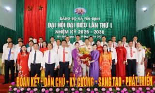 Duy trì khối đoàn kết trong toàn Đảng bộ, xây dựng xã Yên Định phát triển toàn diện, bền vững