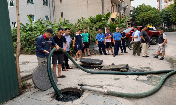 “Điểm nghẽn” thoát nước ở phường Bắc Giang