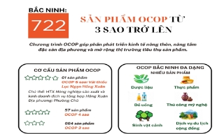  Bắc Ninh có 722 sản phẩm OCOP từ 3 sao trở lên 