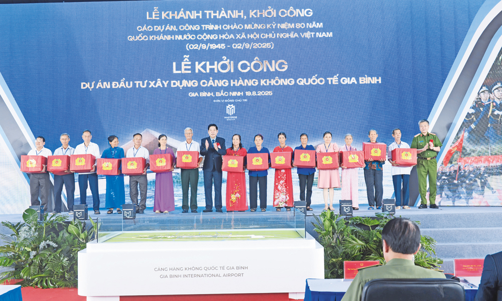  Một số hình ảnh khởi công, khánh thành các dự án chào mừng 80 năm Cách mạng Tháng Tám và Quốc khánh 2/9