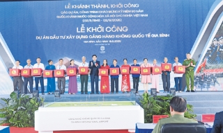 Một số hình ảnh khởi công, khánh thành các dự án chào mừng 80 năm Cách mạng Tháng Tám và Quốc khánh 2/9