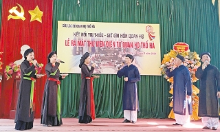 Ra mắt Thư viện điện tử quan họ