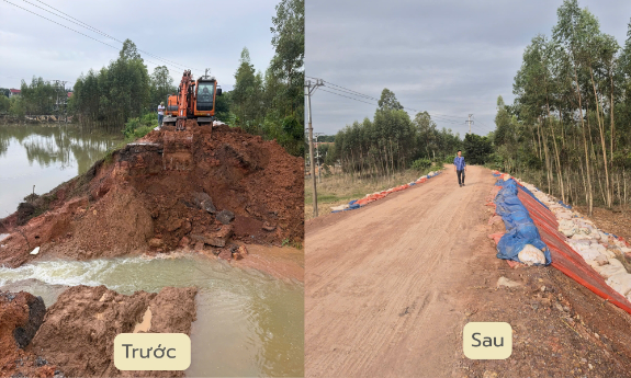 Làm sao đổ nước từ đồng ra sông?