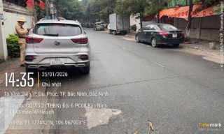 Bắc Ninh: Danh sách 557 phương tiện vi phạm bị phạt nguội từ ngày 25/1 đến 1/2/2026