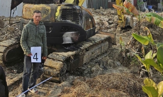 Công an Bắc Ninh làm rõ đối tượng đốt xe máy xúc do mâu thuẫn