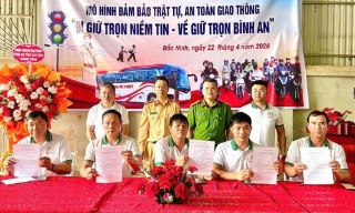 Bắc Ninh: Xây dựng 20 mô hình quần chúng bảo đảm trật tự giao thông