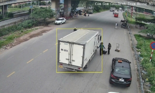 Phạt nguội trên đường gom cao tốc Hà Nội - Bắc Giang