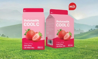 Dalatmilk kể tiếp câu chuyện thiên nhiên Đà Lạt qua Thức uống sữa chua lên men Dâu Dalatmilk Cool C