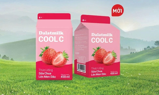 Dalatmilk kể tiếp câu chuyện thiên nhiên Đà Lạt qua Thức uống sữa chua lên men Dâu Dalatmilk Cool C