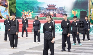 11 câu lạc bộ thi biểu diễn Võ sáo xã Yên Thế 