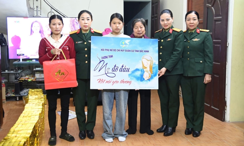  Hiệu quả mô hình “Mẹ đỡ đầu” trong lực lượng vũ trang tỉnh Bắc Ninh