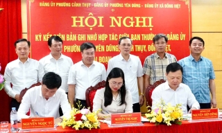 Ký kết hợp tác liên vùng Yên Dũng, Cảnh Thụy và Đồng Việt