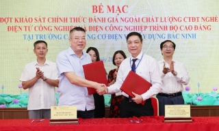 Trường Cao đẳng Cơ điện và Xây dựng Bắc Ninh hoàn thành đánh giá ngoài 2 chương trình đào tạo chất lượng cao
