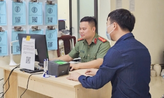 Đại úy Phạm Đức Anh nêu gương trong công tác