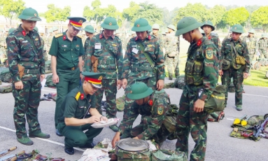  Sư đoàn 3 kiểm tra công tác chuẩn bị bắn chiến đấu 