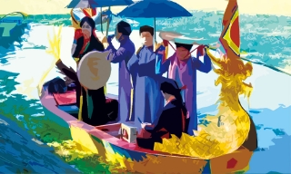 Nghe điệu quan họ trên thuyền rồng