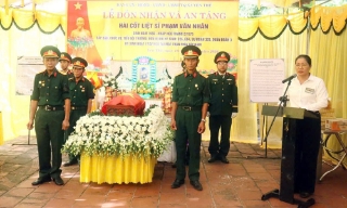 Xã Yên Thế đón nhận và an táng hài cốt liệt sĩ Phạm Văn Nhân
