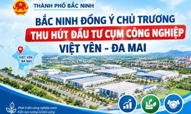  Bắc Ninh đồng ý chủ trương thu hút đầu tư Cụm công nghiệp Việt Yên - Đa Mai