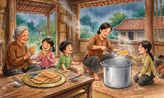 Bánh đúc ngày mưa