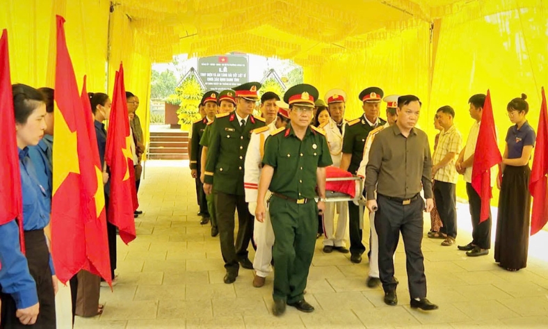  Bắc Ninh: Truy điệu, an táng 4 hài cốt liệt sĩ chưa xác định danh tính