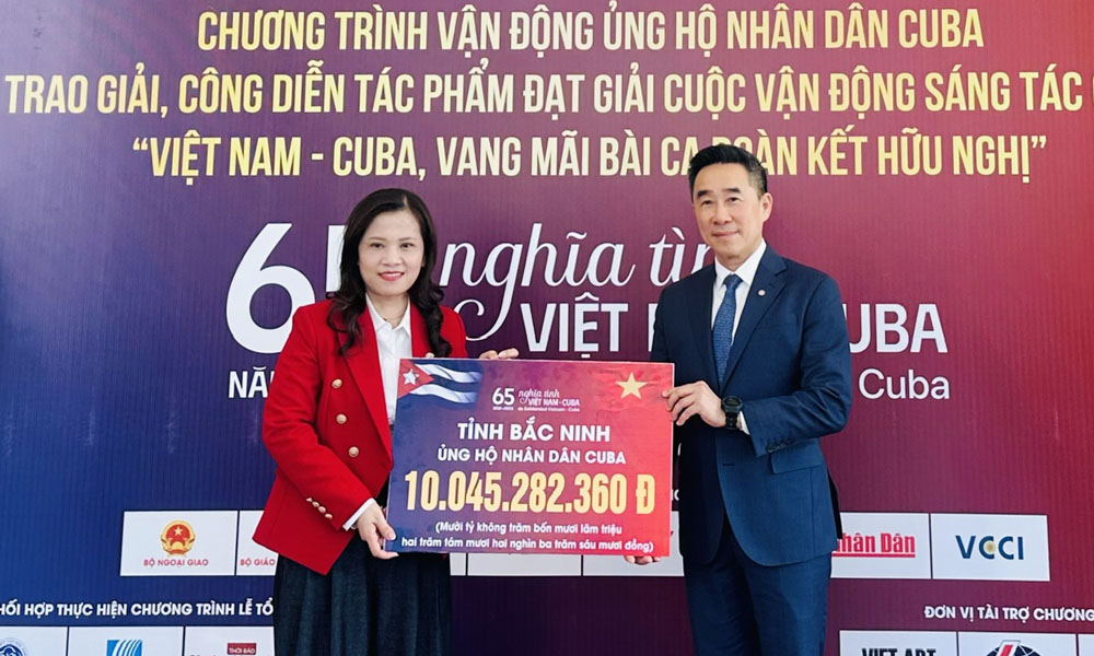  Hội Chữ thập đỏ tỉnh Bắc Ninh tiếp nhận hơn 10 tỷ đồng ủng hộ Nhân dân Cuba