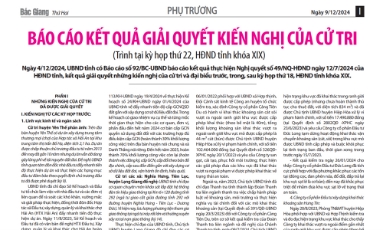  Cử tri hỏi - Cơ quan chức năng trả lời
