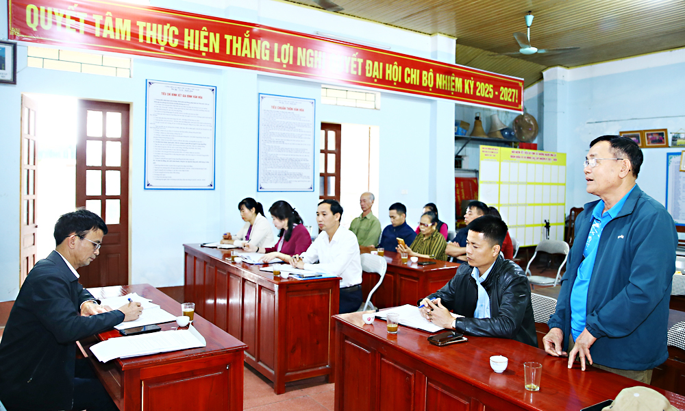 Sinh hoạt chi bộ ở Yên Thế: Chuyển biến từ bám sát thực tiễn