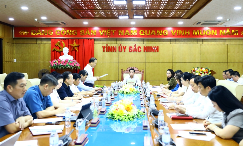  Thường trực Tỉnh ủy Bắc Ninh chỉ đạo tăng cường phối hợp, nâng cao hiệu quả lãnh đạo, chỉ đạo trong hệ thống chính trị