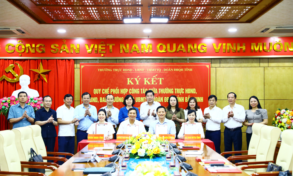  Bắc Ninh: Thiết lập cơ chế phối hợp đồng bộ, chặt chẽ giữa HĐND, UBND, Ủy ban MTTQ và Đoàn Đại biểu Quốc hội tỉnh