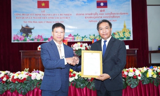 Thành lập Ban Quản lý cộng đồng người Việt Nam tại tỉnh Xay Sổm Bun (Lào)