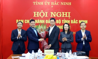 Đồng chí Trần Huy Phương được bầu giữ chức Phó Bí thư Tỉnh ủy Bắc Ninh