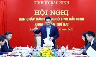 Hội nghị Ban chấp hành Đảng bộ tỉnh Bắc Ninh: Thảo luận, cho ý kiến vào nhiều dự thảo, báo cáo