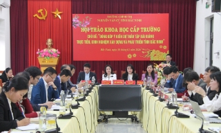 Hội thảo khoa học, góp ý vào Tập bài giảng xây dựng và phát triển tỉnh Bắc Ninh