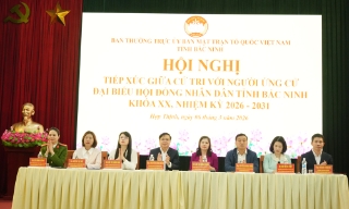 Ứng cử viên đại biểu HĐND tỉnh Bắc Ninh tiếp xúc cử tri đơn vị bầu cử số 7