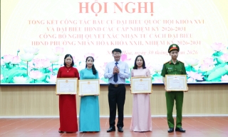 Xã Nhân Hòa tổng kết công tác bầu cử đại biểu Quốc hội và đại biểu HĐND các cấp 