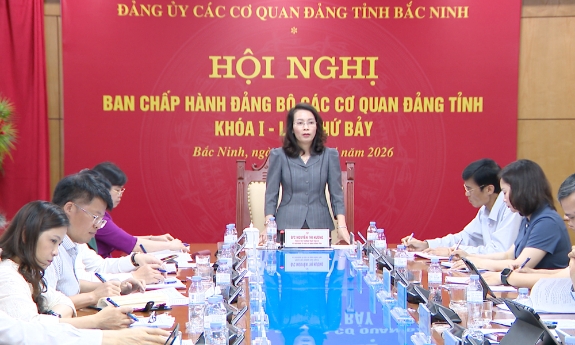 Đảng ủy Các cơ quan Đảng tỉnh Bắc Ninh: Xây dựng Chương trình hành động thực hiện Nghị quyết Đại hội XIV của Đảng