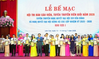Tỉnh Bắc Ninh có 2 thí sinh đoạt giải Khuyến khích Hội thi Báo cáo viên, tuyên truyền viên giỏi khu vực I