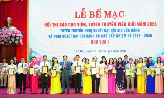 Tỉnh Bắc Ninh có 2 thí sinh đoạt giải Khuyến khích Hội thi Báo cáo viên, tuyên truyền viên giỏi khu vực I