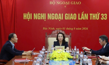  Khai mạc Hội nghị Ngoại giao lần thứ 33: Phát huy vai trò tiên phong của đối ngoại Việt Nam trong kỷ nguyên mới