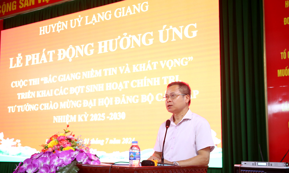 Lạng Giang phát động hưởng ứng Cuộc thi “Bắc Giang niềm tin và khát vọng”