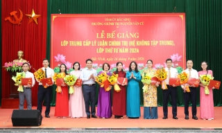 Bắc Ninh: Hơn 40 học viên hoàn thành lớp Trung cấp lý luận chính trị