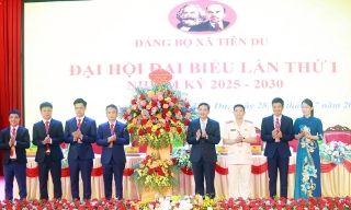 Đại hội đại biểu Đảng bộ xã Tiên Du đề ra 2 đột phá chiến lược trong nhiệm kỳ 2025 - 2030
