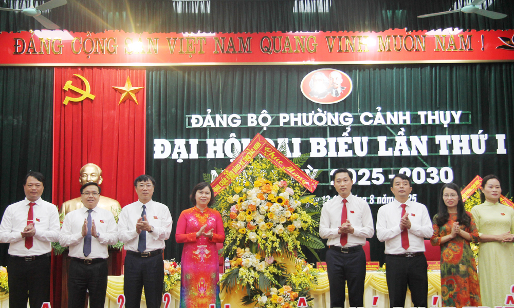  Xây dựng phường Cảnh Thụy trở thành đô thị phát triển nhanh, bền vững