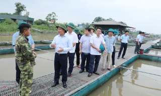 Phó Chủ tịch Thường trực UBND tỉnh Mai Sơn kiểm tra công tác ứng phó với bão số 3