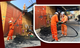 Khắc phục nhanh sự cố cháy nổ điện tại tổ dân phố My Điền 2, phường Nếnh