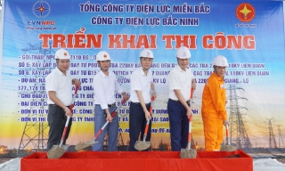 Công ty Điện lực Bắc Ninh khởi công dự án nâng cao năng lực truyền tải đường dây 110kV Bắc Giang - Quang Châu