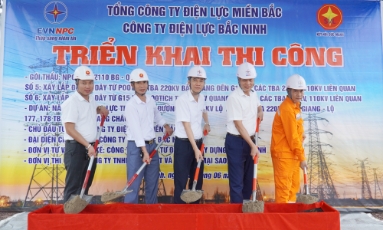  Công ty Điện lực Bắc Ninh khởi công dự án nâng cao năng lực truyền tải đường dây 110kV Bắc Giang - Quang Châu