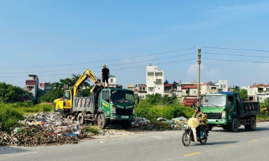 Phường Bắc Giang xử lý dứt điểm 4 điểm tồn lưu rác thải tự phát