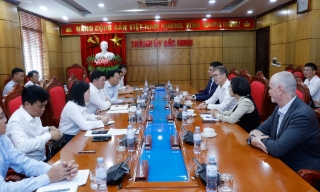 Bí thư Thành ủy Bắc Ninh Nguyễn Hồng Thái tiếp và làm việc với Tập đoàn ENERTRAG
